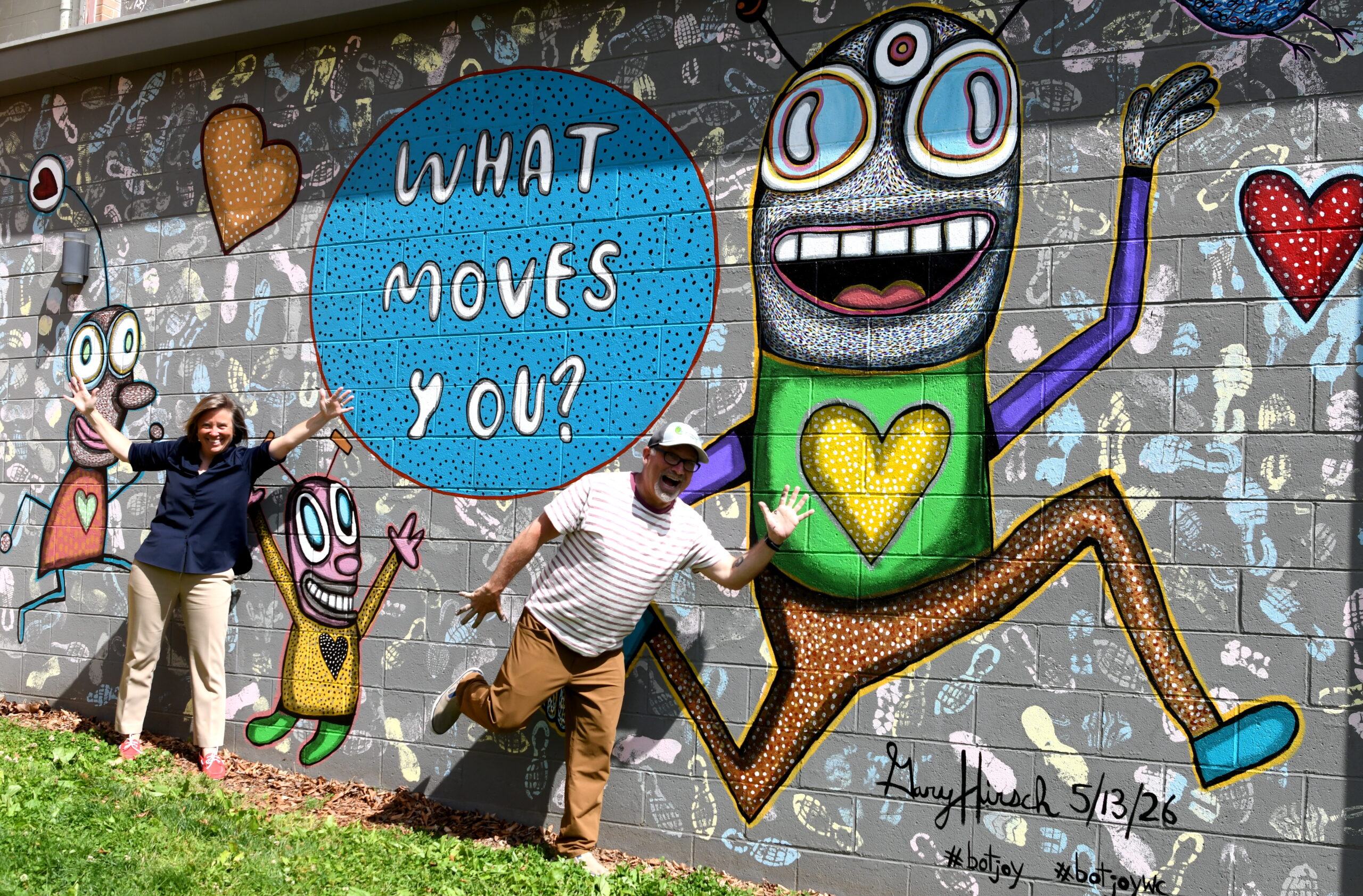 Intriguing New Campus Mural Asks, ‘What Moves You?’ - Wilmington ...